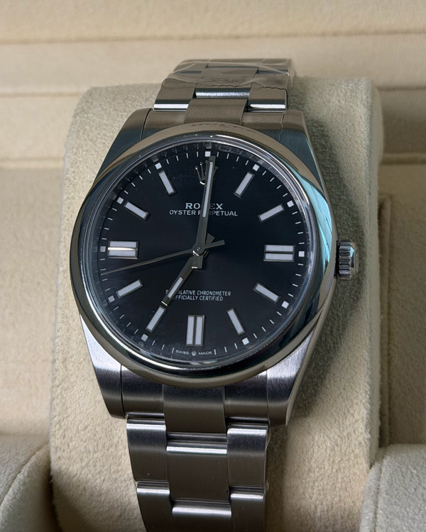 2024 Rolex Oyster Perpetual 41MM Black Dial Oyster Bracelet (124300)
