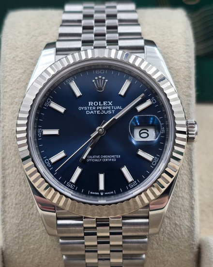 2022 Rolex Datejust 41MM Blue Dial Jubilee Bracelet (126334)