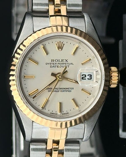 1999 Rolex Lady-Datejust 26MM Silver Dial Two-Tone Jubilee Bracelet (79173)
