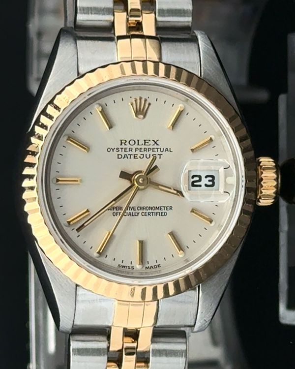 1999 Rolex Lady-Datejust 26MM Silver Dial Two-Tone Jubilee Bracelet (79173)