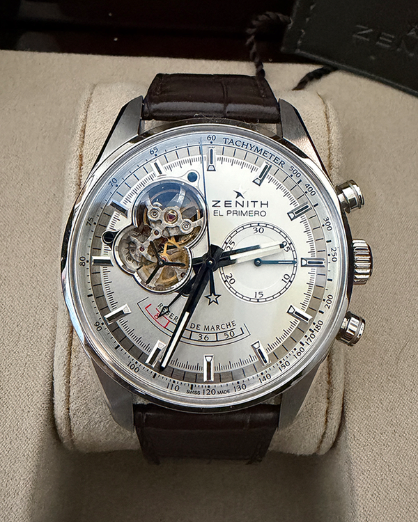 Zenith Chronomaster 42MM Black Dial Steel Bracelet (03.2080.4021)