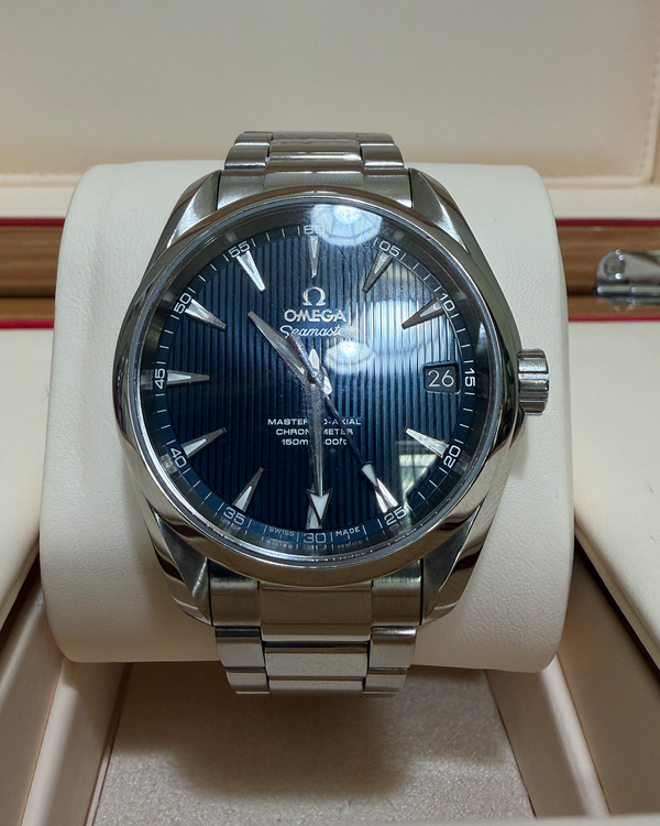 2016 Omega Seamaster Aqua Terra 150M 38.5MM Blue Dial Steel Bracelet (231.10.39.21.03.002)
