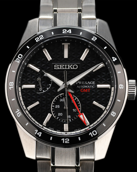 2025 Seiko Presage 42.2MM Black Dial Steel Bracelet (SPB221)