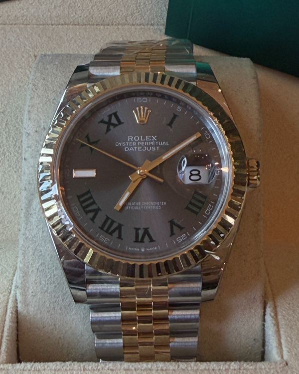 2026 Rolex Datejust "Wimbledon" 41MM Slate Dial Two-Tone Jubilee Bracelet (126333)