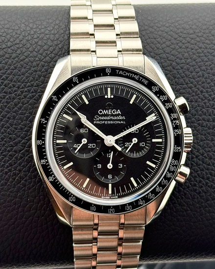 2021 Omega Speedmaster Professional Moonwatch "Sapphire Sandwich" 42MM Black Dial Steel Bracelet (310.30.42.50.01.002)