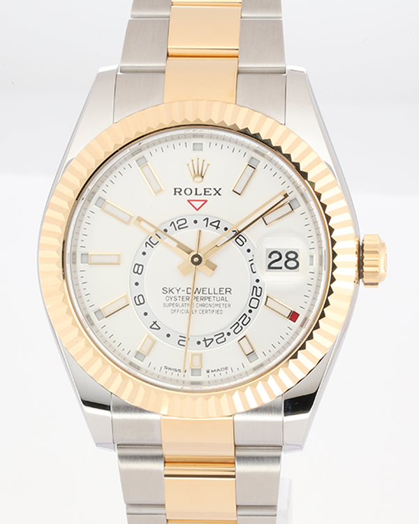 2026 Rolex Sky-Dweller 42MM White Dial Two-Tone Oyster Bracelet (336933)