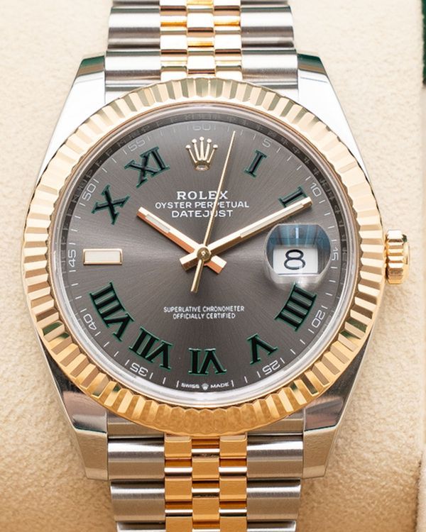 2021  Rolex Datejust "Wimbledon" 41MM Slate Dial Two-Tone Jubilee Bracelet (126333-0020)
