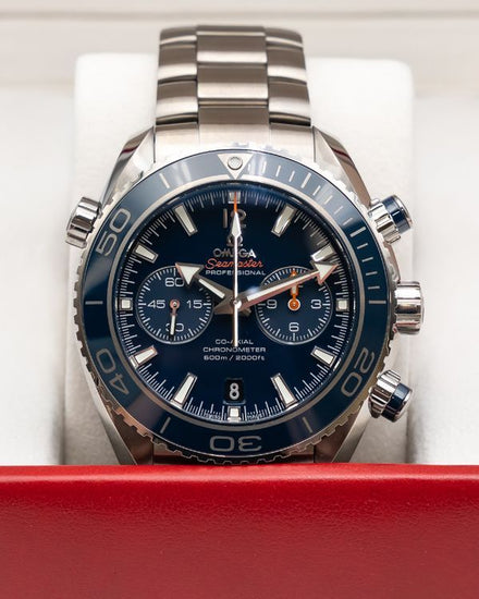 2013 Omega Seamaster Planet Ocean 600M Chronograph 45.5MM Blue Dial Titanium Bracelet (232.90.46.51.03.001)