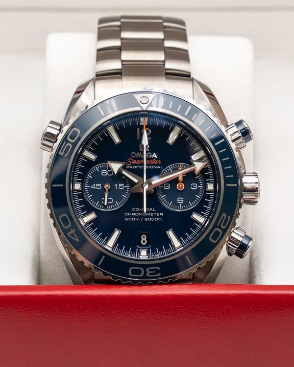2013 Omega Seamaster Planet Ocean 600M Chronograph 45.5MM Blue Dial Titanium Bracelet (232.90.46.51.03.001)