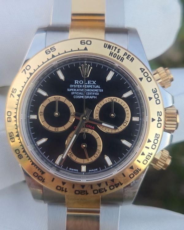 2026 Rolex Cosmograph Daytona 40MM Black Dial Two-Tone Oyster Bracelet (126503)