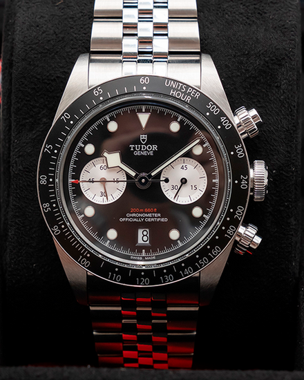 2025 Tudor Black Bay Chrono "Reverse Panda" 41MM Black Dial Steel Bracelet (79360N)