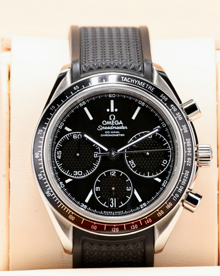 2023 Omega Speedmaster Racing 40MM Black Dial Rubber Strap (326.32.40.50.01.001)