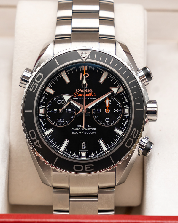 2013 Omega Seamaster Planet Ocean 600M Chronograph 45.5MM Black Dial Steel Bracelet (232.30.46.51.01.001)