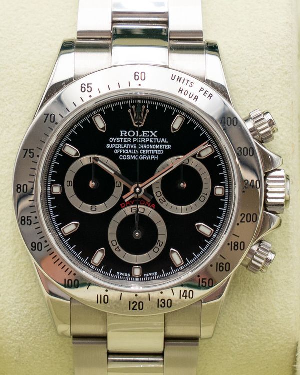 2003 Rolex Cosmograph Daytona 40MM Black Dial Oyster Bracelet (116520)