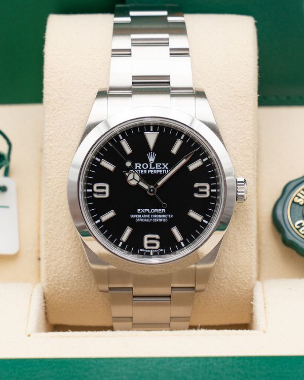 2019 Rolex Explorer 39MM Black Dial Oyster Bracelet (214270)