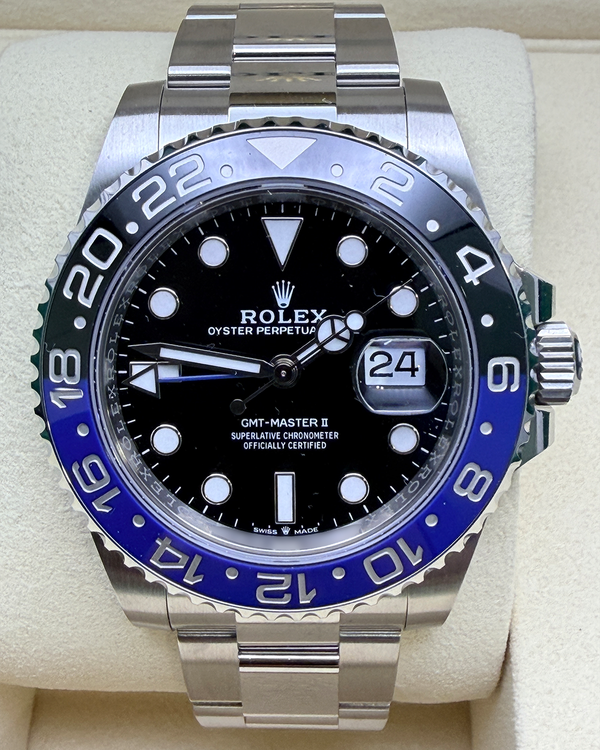 2025 Rolex GMT-Master II "Batman" 40MM Black Dial Oyster Bracelet (126710BLNR)