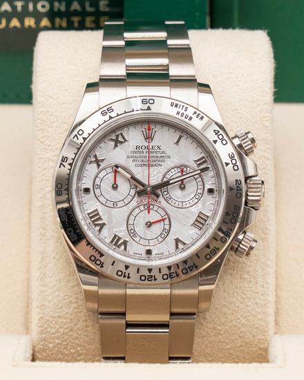 2020 Rolex Cosmograph Daytona 40MM Meteorite Dial White Gold Oyster Bracelet (116509)