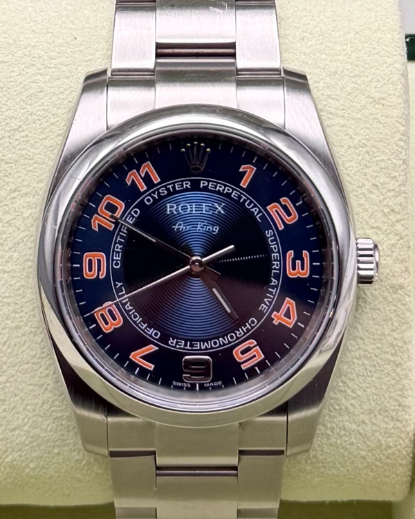 2011 Rolex Air-King 34MM Blue Dial Oyster Bracelet (114200)