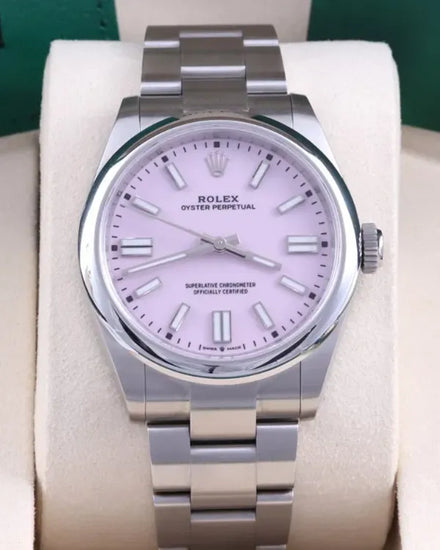 2026 Rolex Oyster Perpetual 41MM Pink Dial Oyster Bracelet (134300)