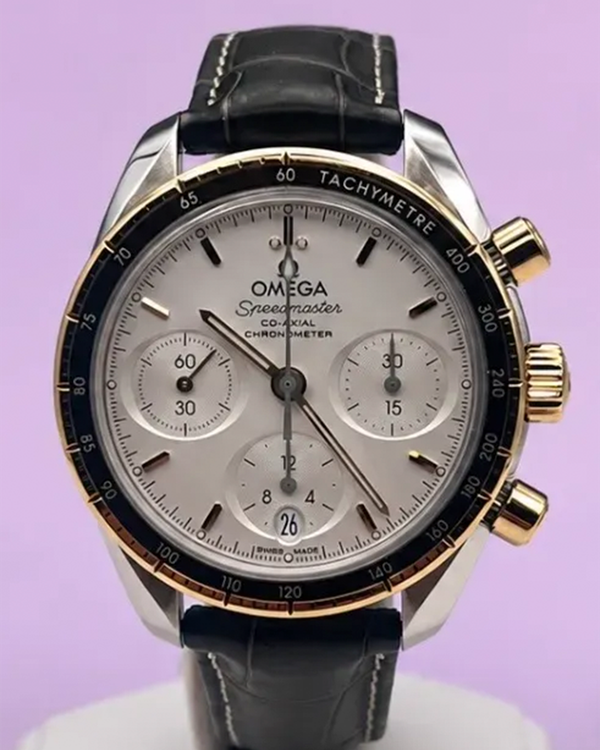 2024 Omega Speedmaster 38MM Silver Dial Leather Strap (324.23.38.50.02.001)