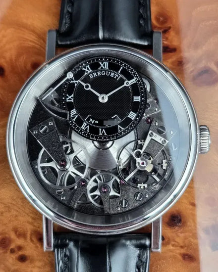 2024 Breguet Tradition 40MM Skeleton Dial Leather Strap (7057BB/G9/9W6)