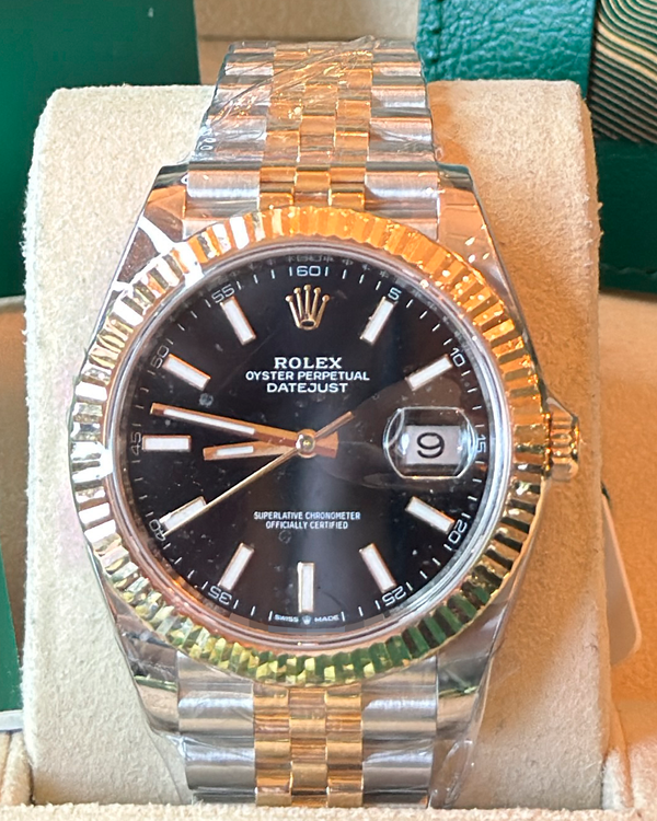 2026 Rolex Datejust 41MM Black Dial Two-Tone Jubilee Bracelet (126333)