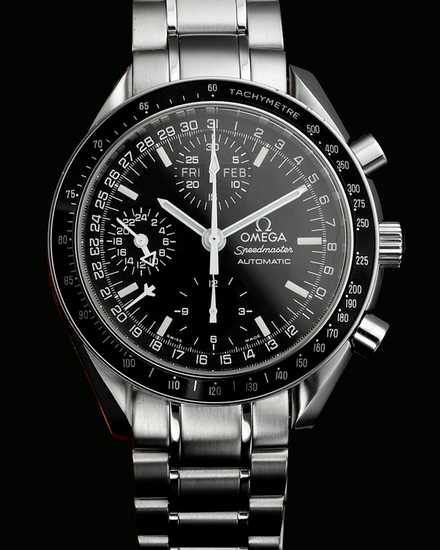 Omega Speedmaster Day-Date 39MM Black Dial Steel Bracelet (3520.50.00)
