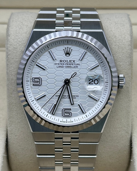2025 Rolex Land-Dweller 40MM White Dial Flat Jubilee Bracelet (127334)