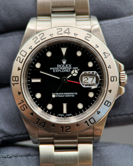 Rolex Explorer II 40MM Black Dial Oyster Bracelet (16570)
