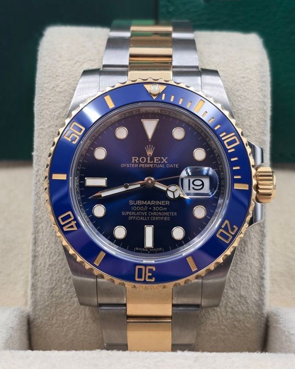 2019 Rolex Submariner Date "Bluesy" 40MM Blue Dial Two-Tone Oyster Bracelet (116613LB)