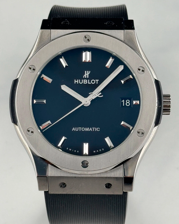 2019 Hublot Classic Fusion 45MM Black Dial Rubber Strap (511.NX.1171.RX)