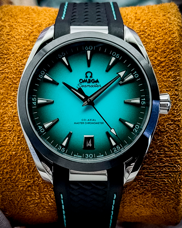 2025 Omega Seamaster Aqua Terra 150M 41MM Turquoise Dial Rubber Strap (220.32.41.21.03.001)