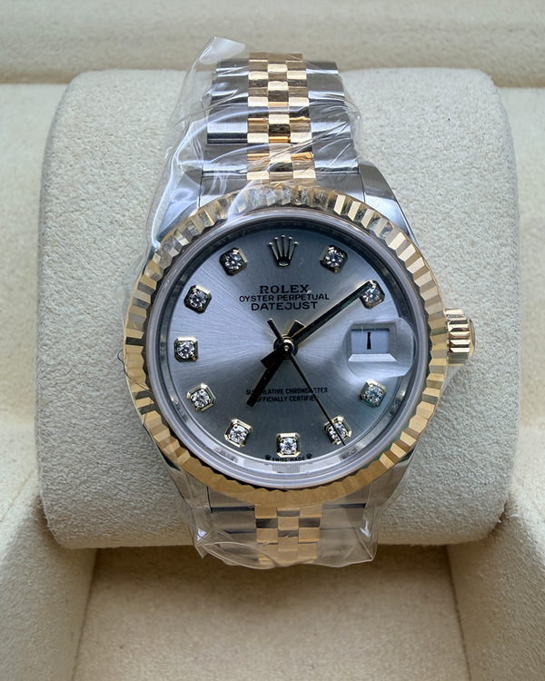 2026 Rolex Lady-Datejust 28MM Silver Dial Two-Tone Super Jubilee Bracelet (279173)