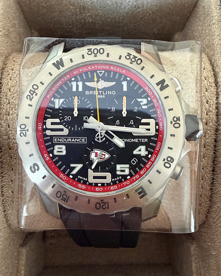 2025 Breitling Endurance Pro NFL 44MM  Black Dial Rubber Strtap (E823106A1B8S1)