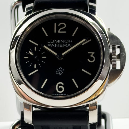 2021 Panerai Luminor Base Logo 44MM Black Dial Rubber Strap (PAM01084)