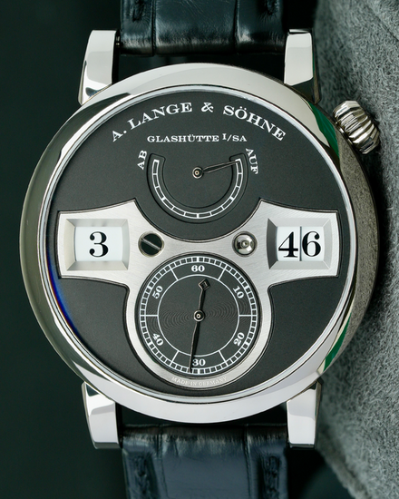 2021 A. Lange & Söhne Zeitwerk 41.9MM Black Dial Leather Strap (140.029)