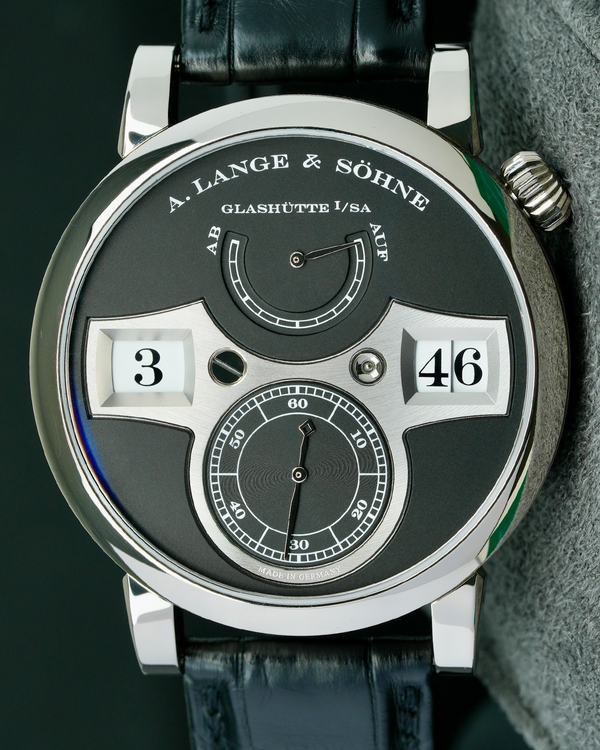 2021 A. Lange & Söhne Zeitwerk 41.9MM Black Dial Leather Strap (140.029)