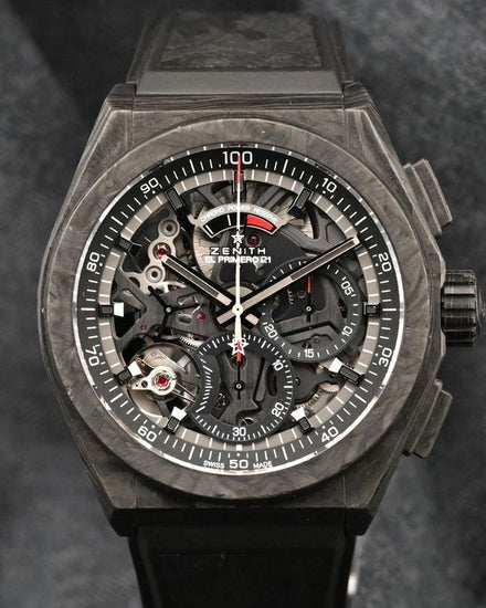 Zenith Defy El Primero 21 44MM Skeleton Dial Rubber Strap (10.9000.9004/96.R921)