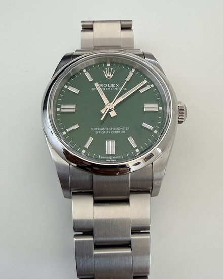 2024 Rolex Oyster Perpetual 36MM Green Dial Oyster Bracelet (126000)