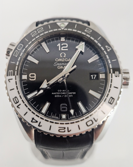 Omega Seamaster Planet Ocean 600M 43.5MM Black Dial Leather Strap (215.33.44.22.01.001)