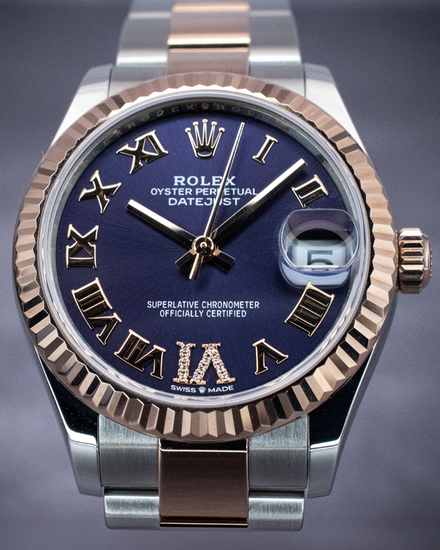 2022 Rolex Datejust 31MM Aubergine Dial Two-Tone Oyster Bracelet (278271)