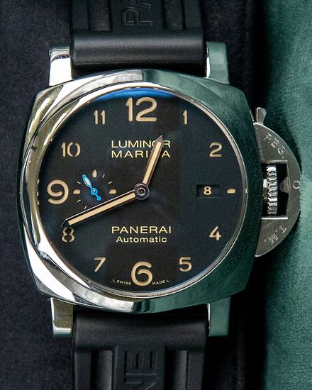 Panerai Luminor Marina 1950 3 Days 44MM Black Dial Rubber Strap (PAM01359)