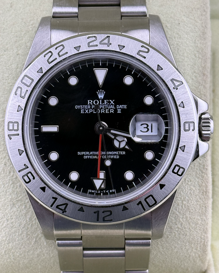 1995 Rolex Explorer II 40MM Black Dial Oyster Bracelet (16570)
