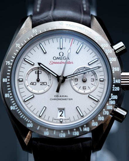 2014 Omega Speedmaster Dark Side of the Moon "Grey Side Of The Moon" 44.25MM Grey Dial Leather Strap (311.93.44.51.99.001)