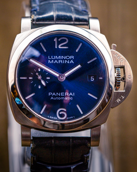2022 Panerai Luminor Marina 40MM Blue Dial Leather Strap (PAM01370)