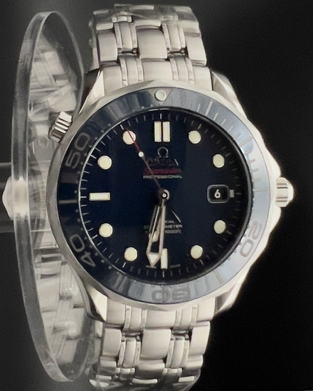 2018 Omega Seamaster Diver 300M 41MM Blue Dial Steel Bracelet (212.30.41.20.03.001)