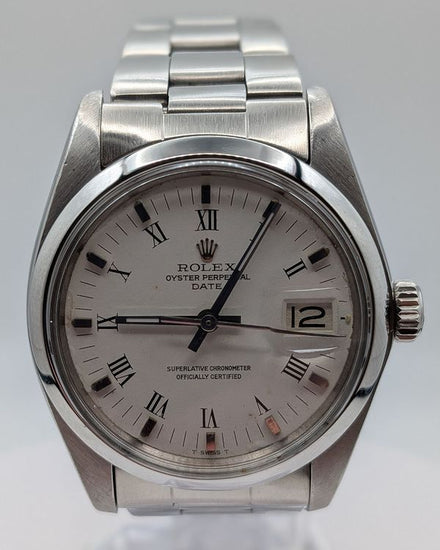 Rolex Oyster Perpetual Date 34MM White Dial Oyster Bracelet (1500)