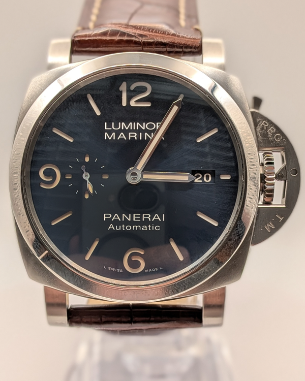 2023 Panerai Luminor Marina 44MM Blue Dial Leather Strap (PAM01313)