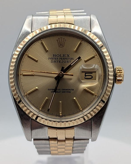 1978 Rolex Datejust 36MM Champagne Dial Two-Tone Jubilee Bracelet (16013)