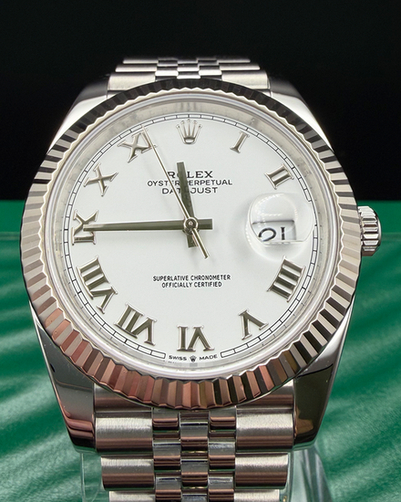 2019 Rolex Datejust 41MM White Dial Jubilee Bracelet (126334)